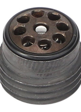 The product is a cylindrical metal object featuring a series of holes on its top surface, potentially serving as a machine part or component. It is identified as the AGCO CHECK VALVE - AG726286 from the brand AGCO. However, there is no detailed product description available for this item at the moment.