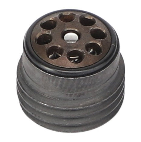 The product is a cylindrical metal object featuring a series of holes on its top surface, potentially serving as a machine part or component. It is identified as the AGCO CHECK VALVE - AG726286 from the brand AGCO. However, there is no detailed product description available for this item at the moment.