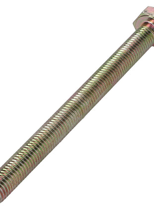 The AGCO Hexagonal Head Bolt - 0901-21-26-00 by AGCO is a sturdy, metallic fastener featuring a fully threaded shaft for secure fastening.