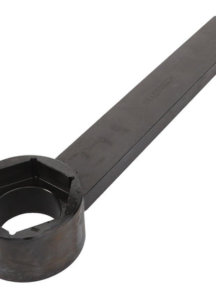 The AGCO Service Tool - Act0013330 is a large, black, metal wrench featuring a long handle and a circular opening on one end.