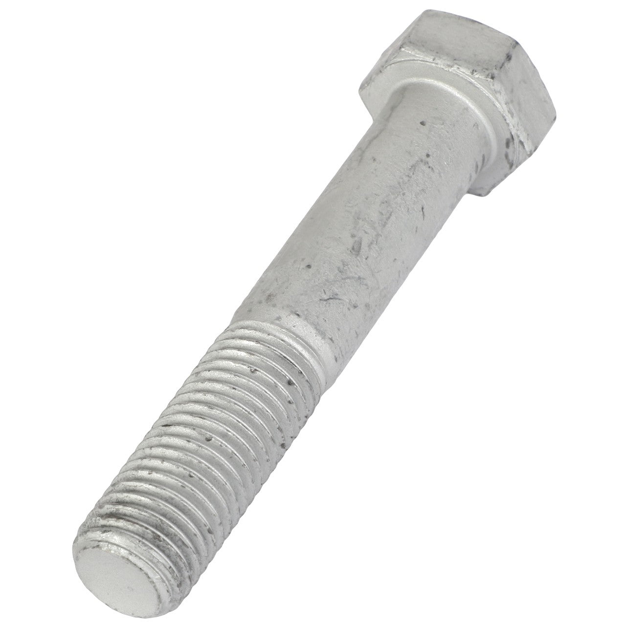 A close-up view of the AGCO SCREW - AL5002902, featuring a metallic hex bolt with visible threading on the bottom half and a hexagonal head at the top. No current product description information is available.