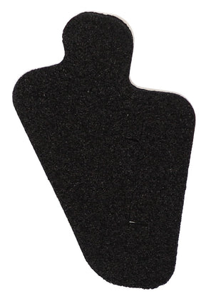 Close-up of an AGCO | Gasket - Acw1079480 against a white background. The black, textured object has an irregular shape that uncannily resembles the silhouette of a person.