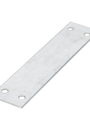 An AGCO rectangular metal plate, named RIVET - D28282209, featuring four holes placed at each corner. No additional product description information is available.