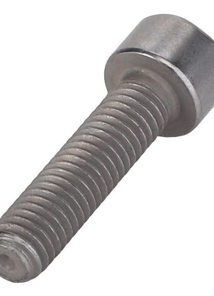 The AGCO | Socket Head Bolt - F530200710460 is a hex socket head cap screw with a cylindrical head and threaded shaft, typically used in machinery and construction. No current product description available for this product.