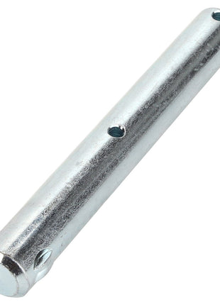 The AGCO Pin - Acp0515580 is a metallic cylindrical rod with two holes drilled through its length and no additional product description.
