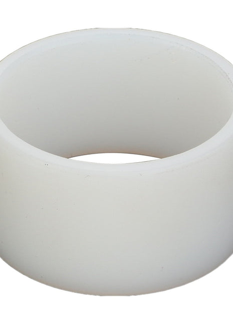 A white, cylindrical, hollow plastic ring or spacer is shown against a plain background. The product is identified as AGCO | BUSH - D28284456 by the brand AGCO.