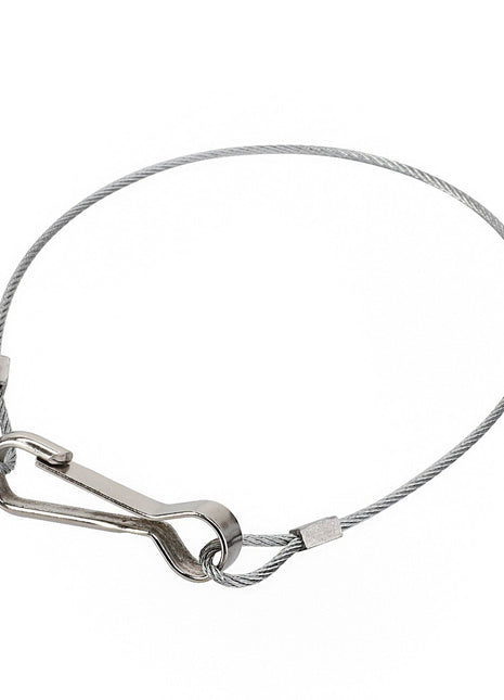 A thin metal cable loop with a carabiner clip, branded as the AGCO Hair Pin Clip - Acx2875000, is shown against a white background.
