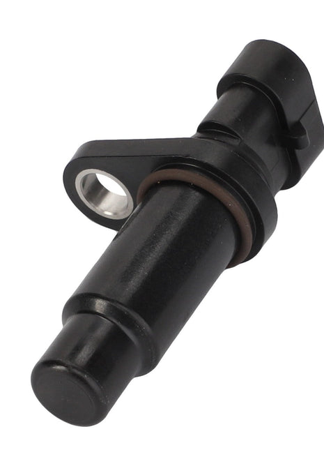 The AGCO | Speed Sensor - Acx012850B, a black cylindrical automotive sensor that includes a mounting bracket and an electrical connector, currently has no product description information available.