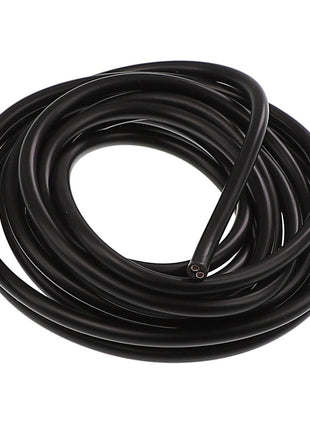 A coiled length of black electrical wire from AGCO, specifically the AGCO | CABLE - AL5024202 model, on a white background with no current product description information available.