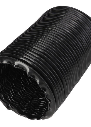 No current product description is available, but imagine AGCO's Hose - 112445W1: a sleek black flexible corrugated hose, perfectly coiled in a cylindrical shape.
