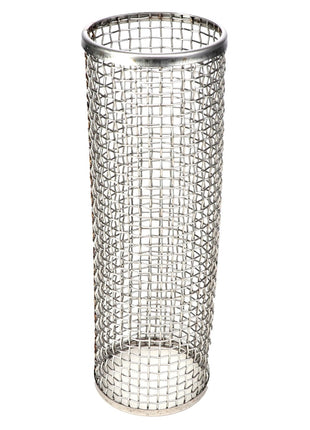 The AGCO | Mesh - Ag052356, a cylindrical wire mesh basket with an open top and bottom constructed from intersecting metal wires by AGCO.