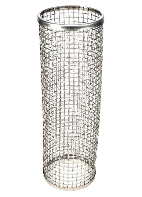 The AGCO | Mesh - Ag052356, a cylindrical wire mesh basket with an open top and bottom constructed from intersecting metal wires by AGCO.