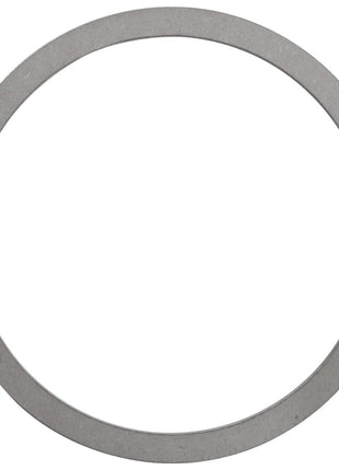 A sleek, metallic circular ring with a thin profile, the AGCO | SHIM - F743300021500 by AGCO.