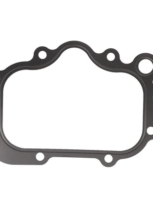 The AGCO | Gasket - Acp0310740, expertly crafted by AGCO, features multiple bolt holes and a precision-contoured shape designed for sealing engine components.