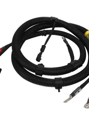 The AGCO Harness - Acw032931C, a black automotive wiring harness featuring various connectors and terminals, is set against a white background.