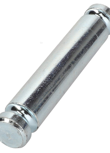 The AGCO Bolt - Fel141175 is a cylindrical metal pin with rounded ends, resembling a small rod. Its surface is smooth and reflective.