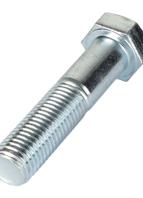 A close-up image of the AGCO | HEXAGONAL HEAD BOLT - AG561131, featuring a metallic hex head and threaded shaft against a white background.