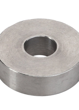 The AGCO | Disc - 0910-80-39-00 is a circular silver-gray metallic washer with a central hole, designed for secure fastening.