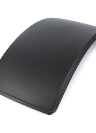 A curved, black plastic car roof cover is displayed against a white background, reminiscent of the durable designs seen in AGCO models, specifically the Mudguard - 3780467M4.