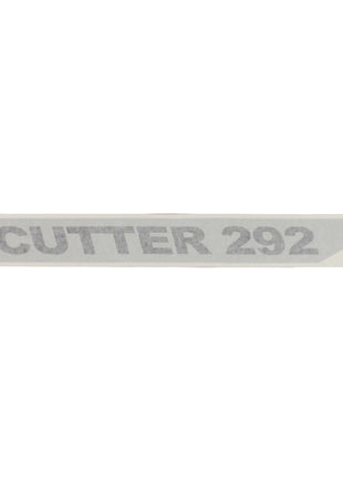 Gray text reading "AGCO | Decal - Fel142125" elegantly displayed on a pristine white background strip.