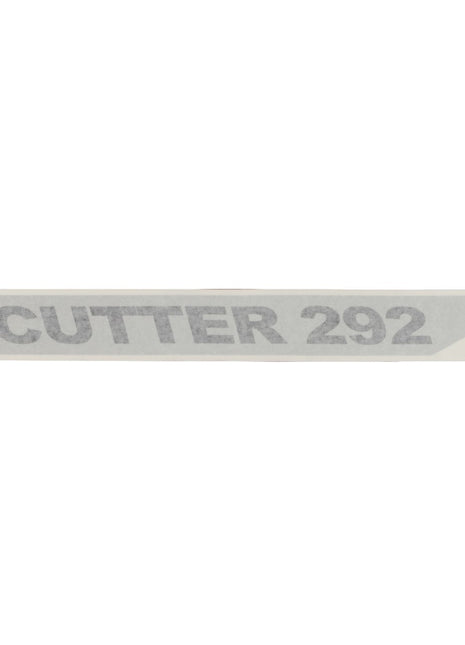 Gray text reading "AGCO | Decal - Fel142125" elegantly displayed on a pristine white background strip.