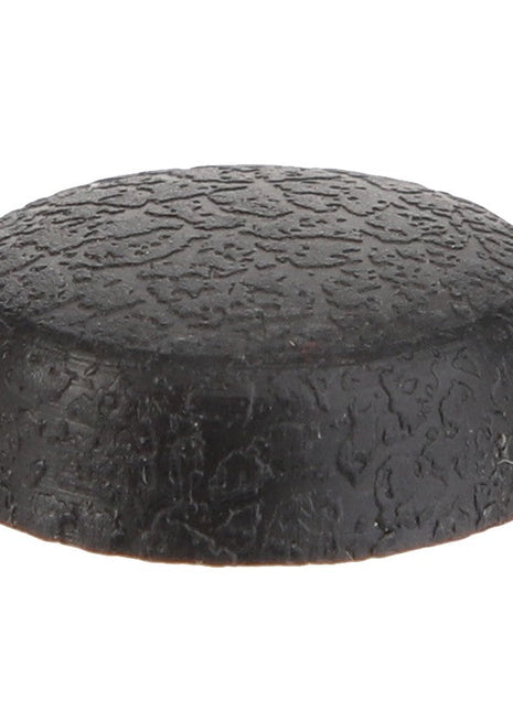 A close-up of a single black rubber end cap with a textured surface, typically used to protect or cover the end of a cylindrical object. The product is known as AGCO | CAP - D28982543 by the brand AGCO.