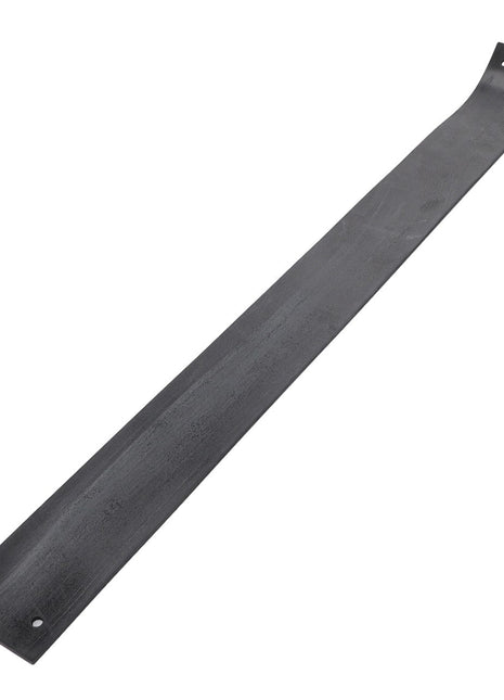 A long, narrow black metal strip with two holes on each end is known as the AGCO | RUBBER SECTION - D28580176 from the brand AGCO. Current product description information is not available.