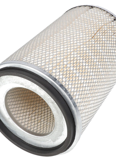 The AGCO | AIR FILTER ELEMENT - AG609375 is a cylindrical air filter featuring a metal mesh exterior and rubber seals at both ends. It is specifically designed for use in engines or HVAC systems to ensure efficient filtration and protect your engine by removing particles from the air.