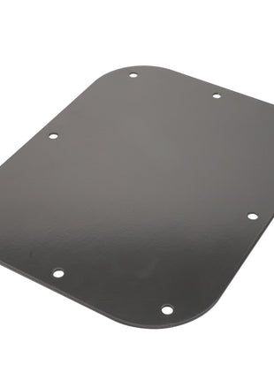 The AGCO | Cover - Acp0371190 is a rectangular metal plate designed with rounded corners, featuring eight evenly spaced holes along the edges.