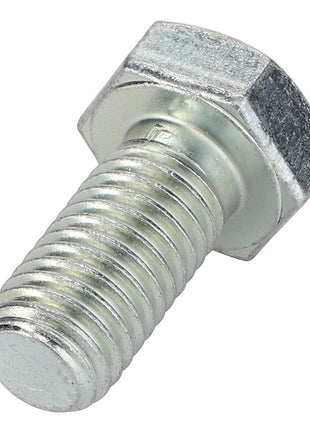 A close-up image of the AGCO | HEXAGONAL HEAD BOLT - 0901-21-47-00, showcasing the intricately threaded end and meticulously crafted hexagonal head.