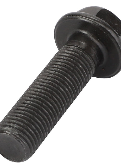 A close-up image of the AGCO Bolt - Acp0325060, featuring a black, threaded design with a hexagonal head, specifically engineered for reliable fastening purposes. No current product description available.