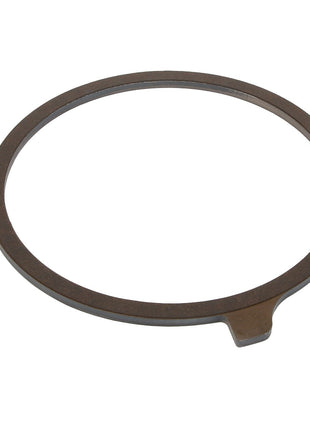 On a pristine white background lies the AGCO Brake Disc - Acp0288510, a smooth circular metal ring featuring two small protrusions on opposite sides.