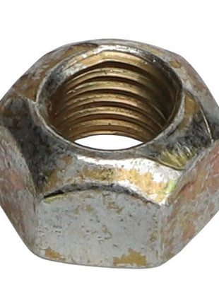 Close-up of the AGCO Nut - 376447X1 with a threaded interior, reminiscent of the precision found in Fendt Models machinery.