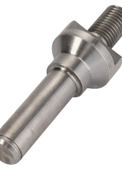 Introducing the AGCO | SHAFT - D28760391, a precision-crafted metal shoulder bolt from AGCO, featuring a threaded end and an unthreaded cylindrical shaft for reliable performance.