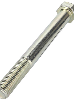 The AGCO | Bolt - Acp0320850 by AGCO is a sturdy metallic hex bolt featuring a partially threaded shaft and a distinct hexagonal head.