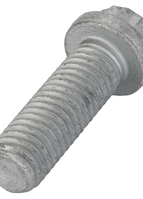 A close-up of an AGCO Washer Head Bolt - F339202710030, featuring a metal, threaded body and hexagonal head, shown against a plain white background.