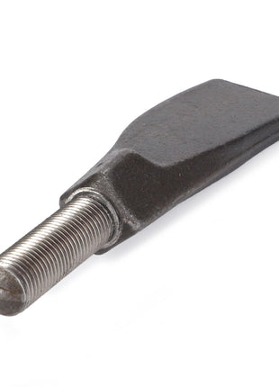 A metallic tool named AGCO | Tooth - La301172230, featuring a threaded cylindrical end and a flat, wedge-shaped opposite end, displayed on a white background. No further description available.