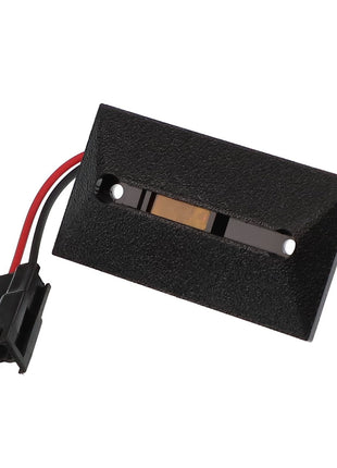 A meticulously crafted black electronic component, the AGCO DOME LIGHT - AG725237, ensuring seamless connectivity with its two wires and connector plug.