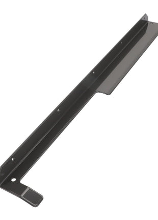 The AGCO Lower Plate - Acw9487920 is a black metal bracket featuring multiple holes, specifically designed for mounting or support purposes. Product description information is currently unavailable.