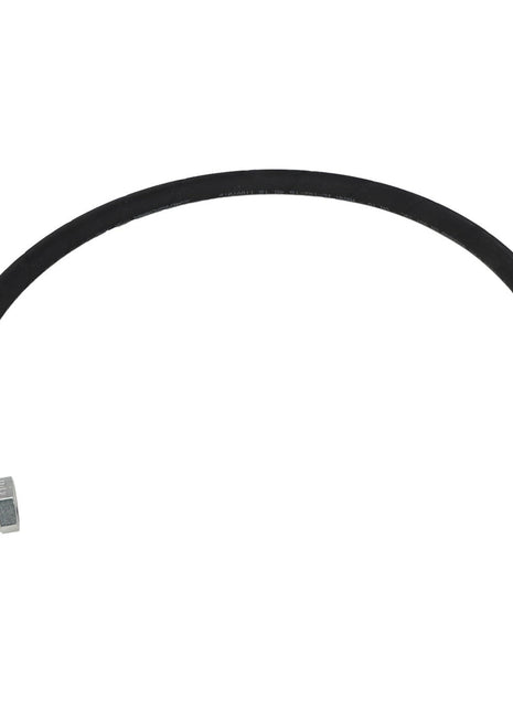 The AGCO HYDR. HOSE - AL1103147 is a black and flexible hose featuring metal fittings on both ends. Unfortunately, no further product description information is currently available.