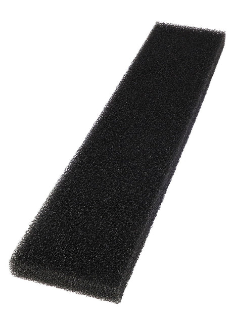 The AGCO Foam - Acw1052760 is a rectangular black foam filter boasting a textured and porous surface for optimal performance.