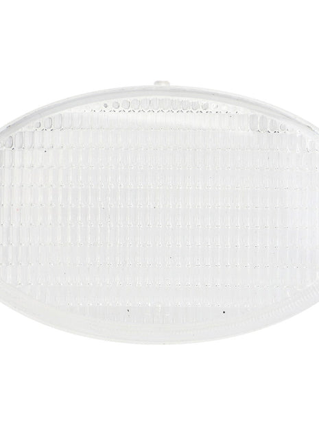 AGCO’s Lamp Lens, Work Light - Acp0246930 is an oval-shaped, clear plastic automotive lens cover with a textured surface that promises prolonged service life and efficiency. This AGCO Parts Genuine Lens ensures durability for all your vehicle’s needs.