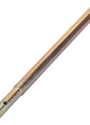 The AGCO | PIN - D28751532 from AGCO is a cylindrical metal rod with a small hole near one end, featuring a shiny, reflective surface.
