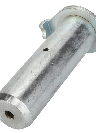 A close-up of the AGCO branded Pin - Acp0294280, featuring a small hole on its cylindrical metal surface and a grooved flange at one end. The pin, appearing to be made of steel with a silver finish, currently has no product description available.