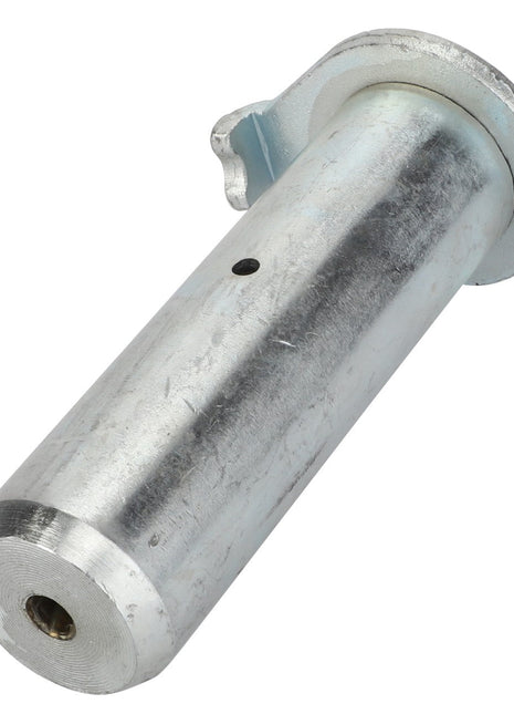 A close-up of the AGCO branded Pin - Acp0294280, featuring a small hole on its cylindrical metal surface and a grooved flange at one end. The pin, appearing to be made of steel with a silver finish, currently has no product description available.