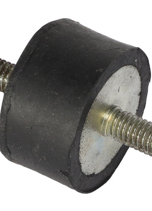 A cylindrical rubber mount with metal threaded studs protruding from both ends is available as the AGCO Isolator - Acw7380610, manufactured by AGCO. No additional product description information is available at this time.