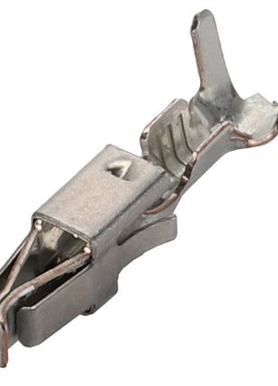 A close-up image of the AGCO Electrical Connector Pin Terminal (model AG128920), featuring small metal prongs and a clip mechanism.