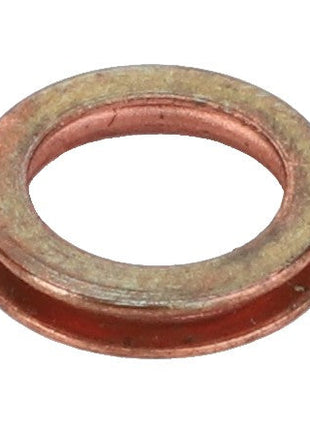 The AGCO | DISC - AK5936-188A, a small, round copper washer from AGCO, features a flat surface and a central hole designed for precise fittings.