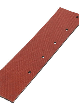 An elongated, flat piece of rubber seal by AGCO, known as the Rubber Seal - Acw1188600, with four evenly spaced holes along its length. The edges are straight and one end is slightly tapered to a point. No further product description details are currently available.