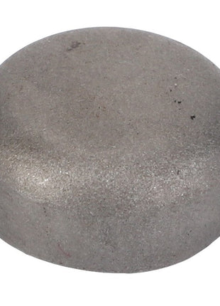 A small, smooth, metallic dome-shaped object known as the AGCO Core Hole Plug - F119200210480; currently, no detailed product description is available.